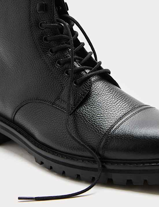 Autograph Leather Toe Cap Tumbled Boot