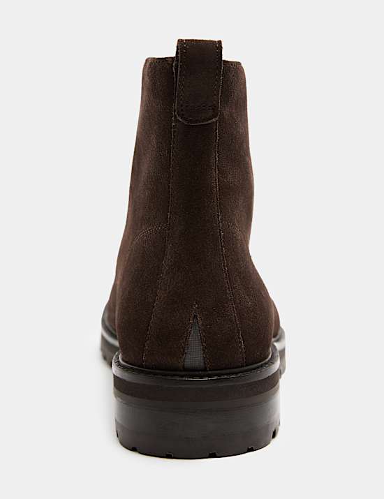 Suede Toe Cap Boots