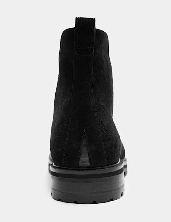 Suede Toe Cap Boots