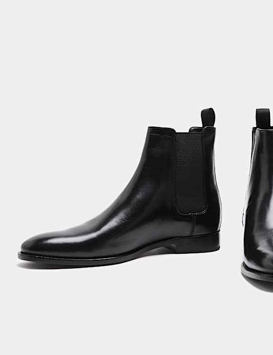 Leather Pull On Chelsea Boots