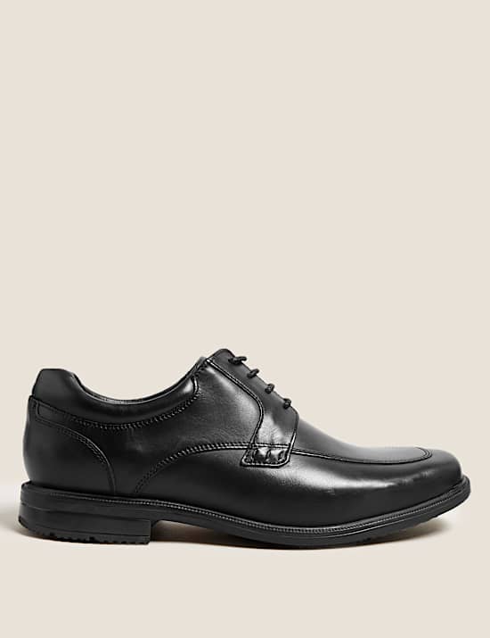 Wide Fit Leather Derby Shoes