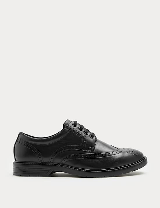 Wide Fit Airflex ™ Leather Brogues