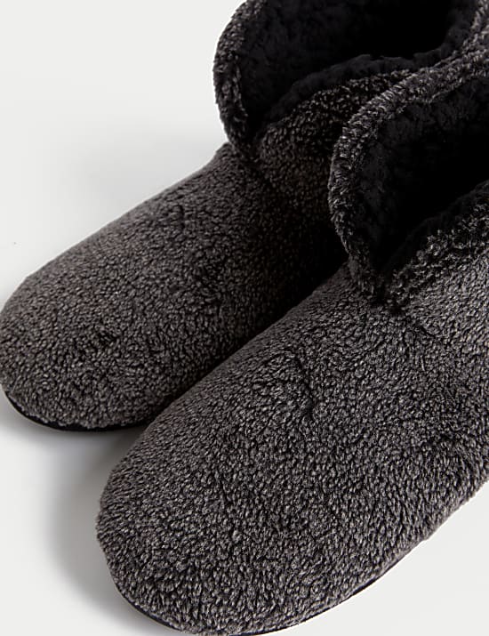 Borg Slipper Boots with Freshfeet&trade;