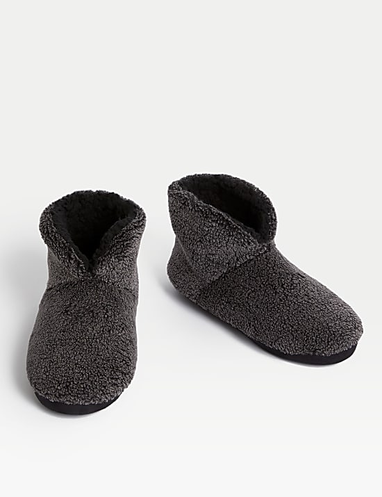 Borg Slipper Boots with Freshfeet&trade;