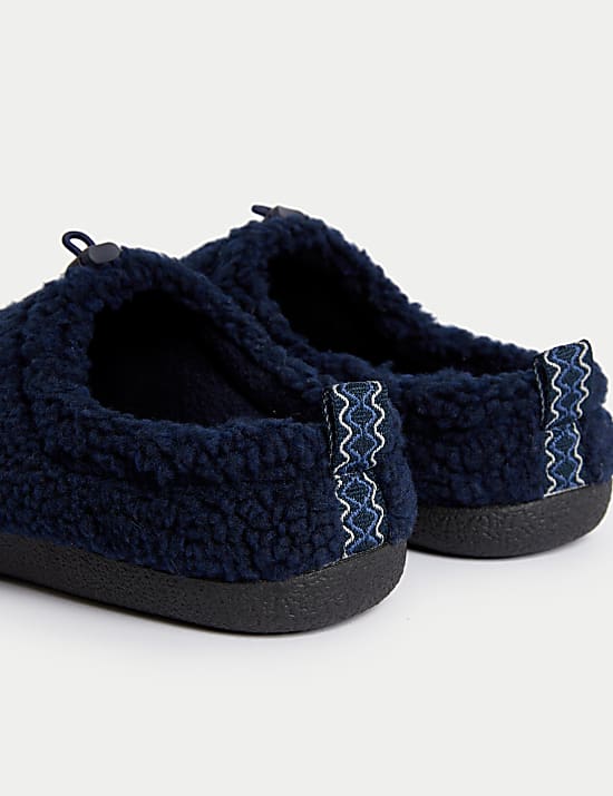 Fleece Lined Mule Slippers with Freshfeet&trade;