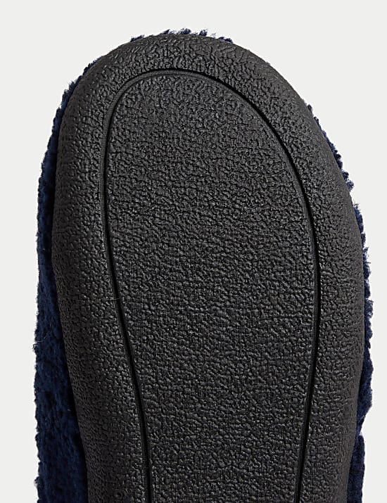 Fleece Lined Mule Slippers with Freshfeet&trade;