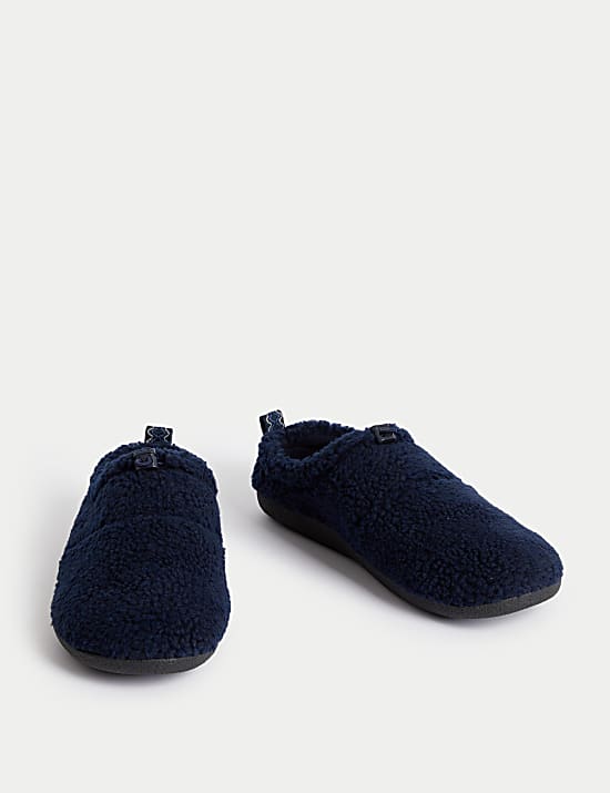 Fleece Lined Mule Slippers with Freshfeet&trade;