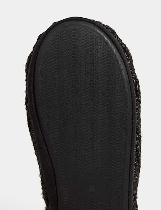 Chaussons montants en maille torsad&eacute;e, dot&eacute;s de la technologie Freshfeet&trade;