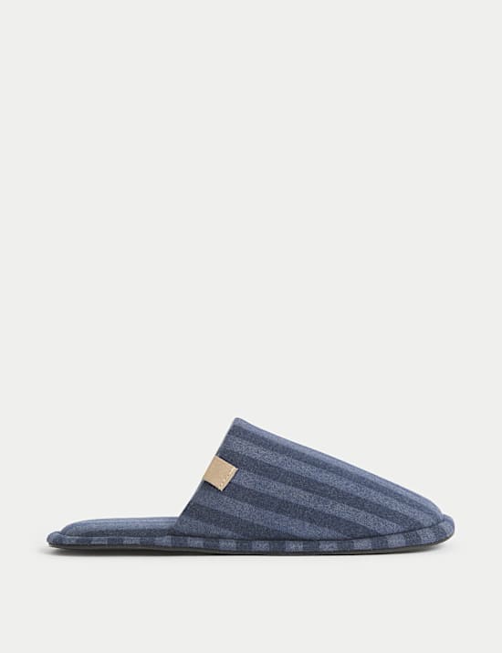 Striped Mule Slippers with Freshfeet™