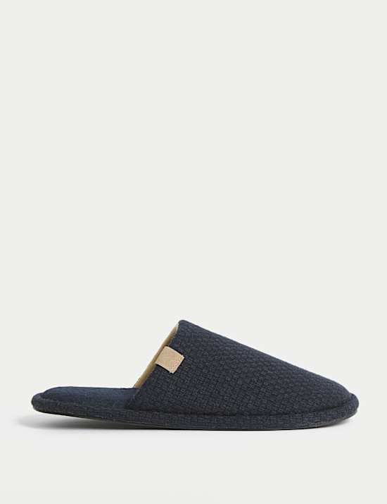 Textured Mule Slippers with Freshfeet™