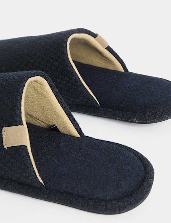 Textured Mule Slippers with Freshfeet™