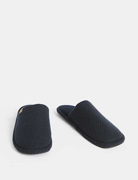 Textured Mule Slippers with Freshfeet™