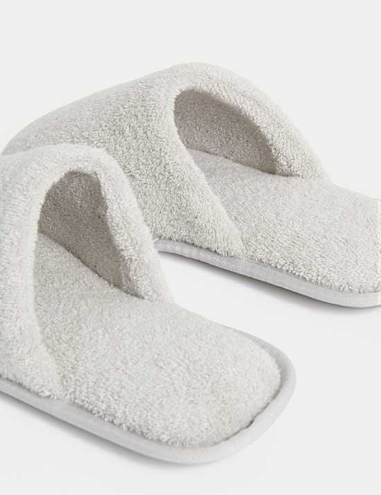 Frottee-Pantoletten mit Freshfeet™-Technologie