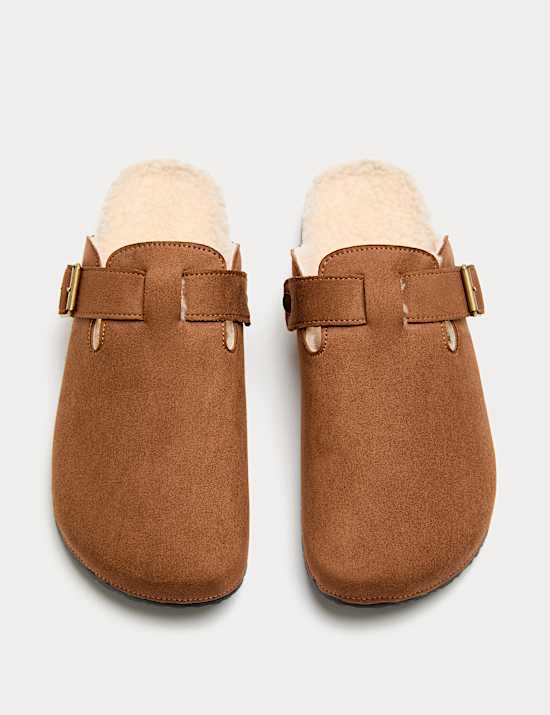 Buckle Mule Slippers