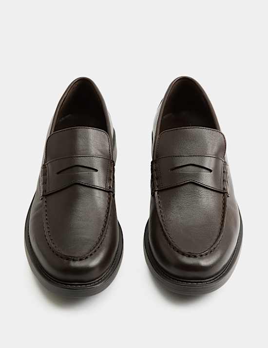 Mocassins en cuir sans lacets