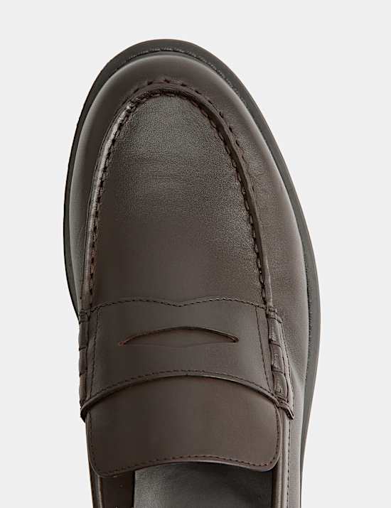 Mocassins en cuir sans lacets