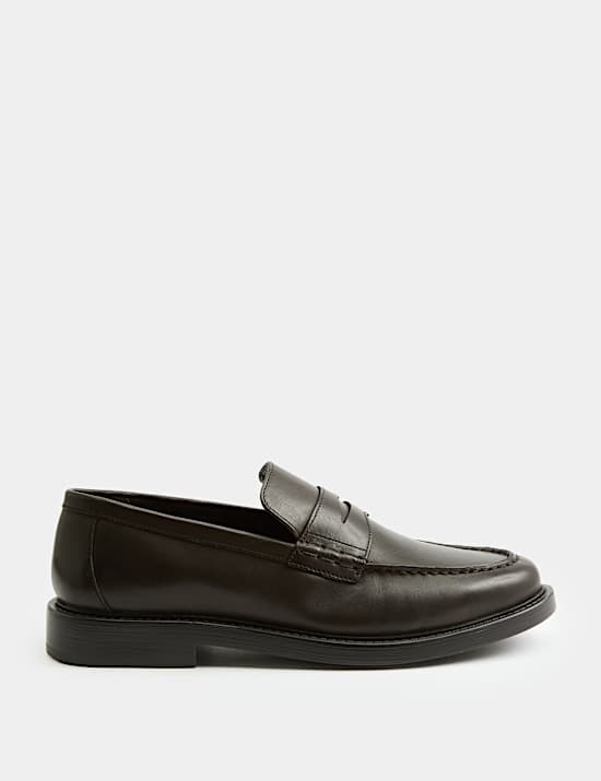 Mocassins en cuir sans lacets