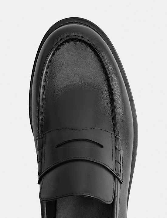 Mocassins en cuir sans lacets