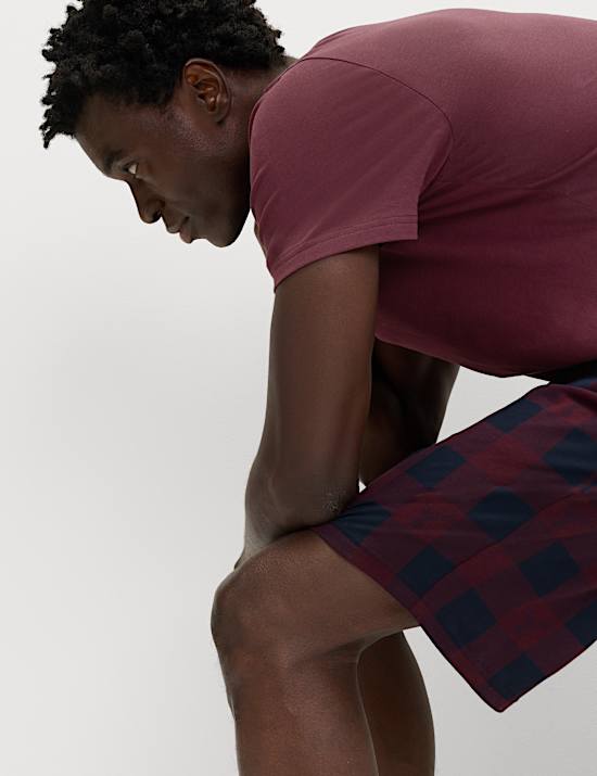 Pure Cotton Checked Pyjama Set