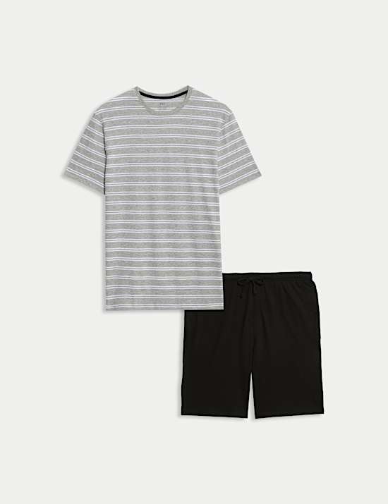 Ensemble pyjama pur coton à rayures