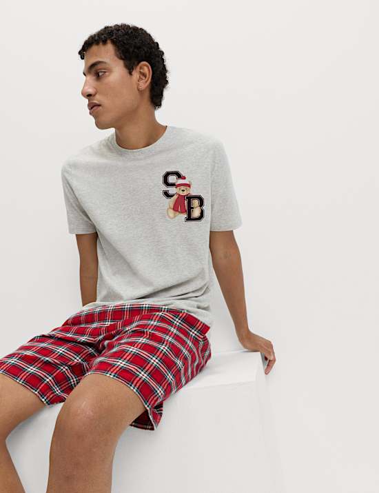 Ensemble short pyjama de Noël à motif Spencer Bear™