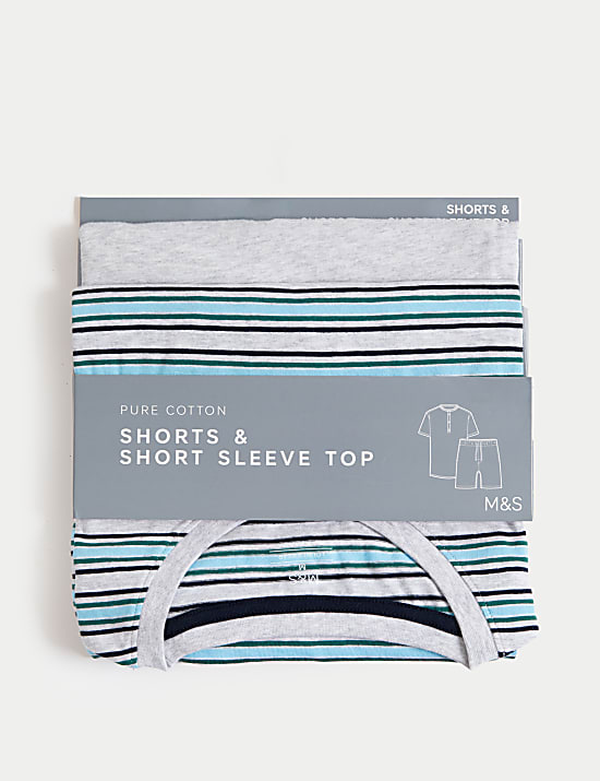 Pijama 100% algod&oacute;n de rayas