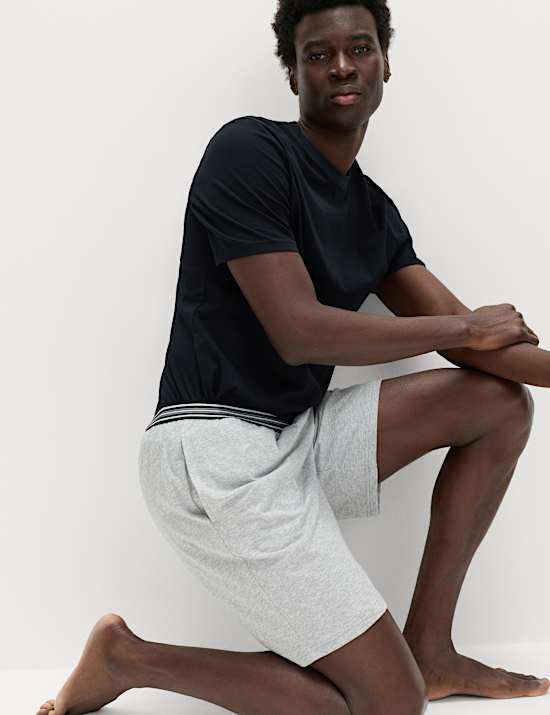2-Pack Pure Cotton Jersey Pyjama Shorts