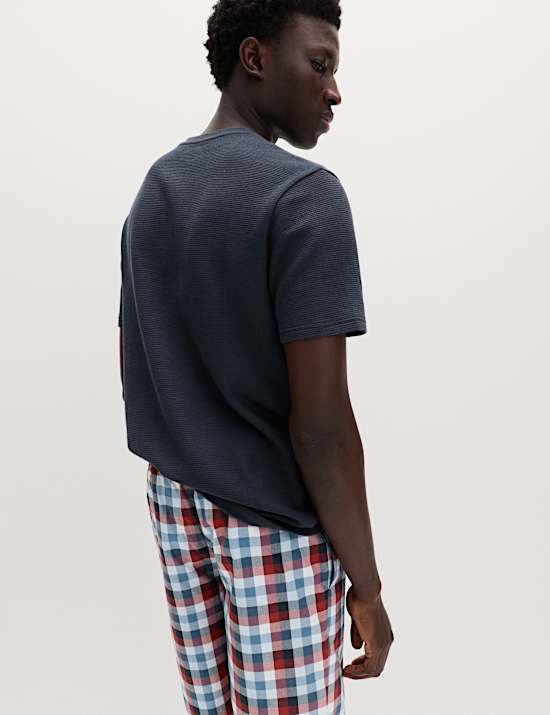 Pure Cotton Checked Pyjamas Set