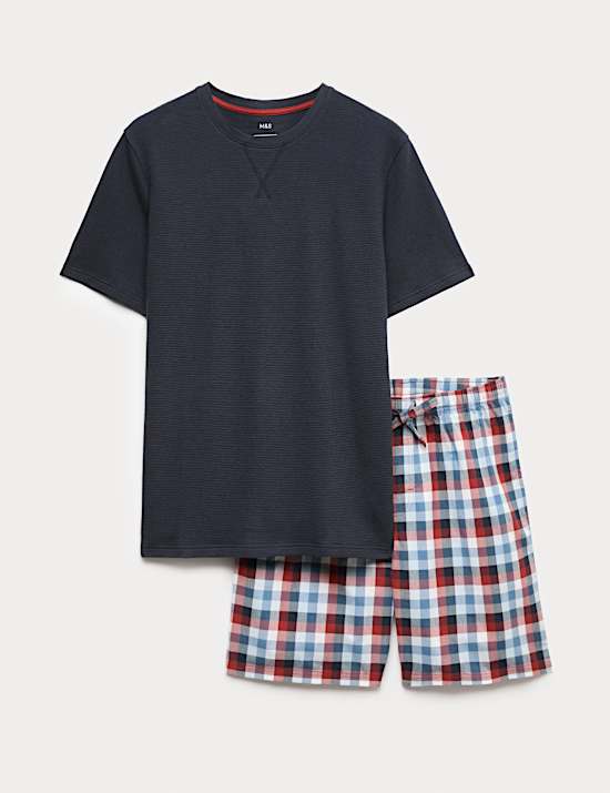Pure Cotton Checked Pyjamas Set