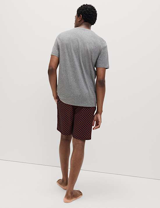 Pyjama 100 % coton à imprimé géométrique