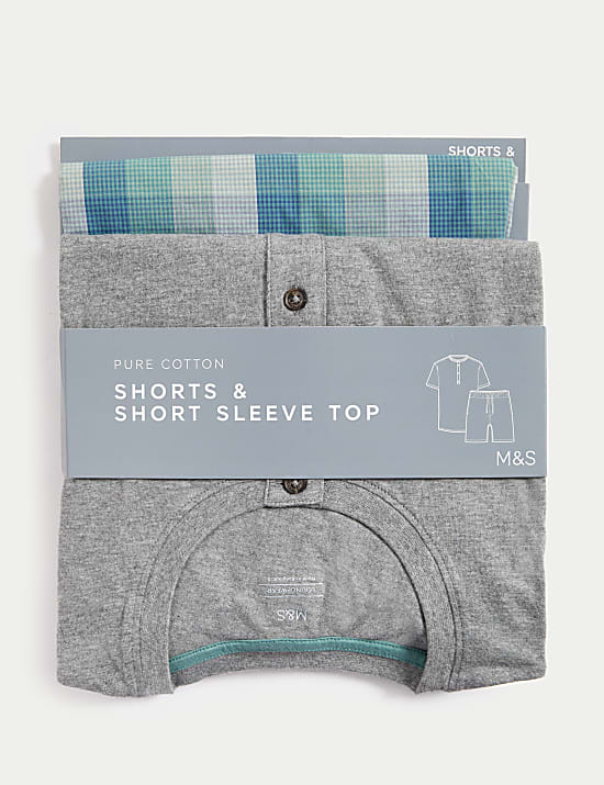 Pure Cotton Ombre Checked Pyjama Set