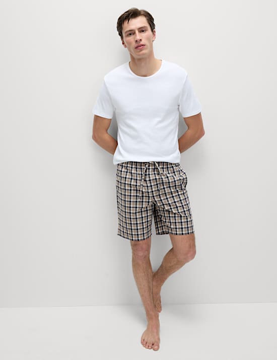 2pk Pure Cotton Printed Pyjama Shorts
