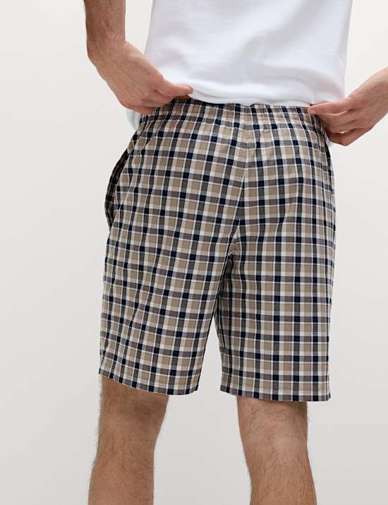 2pk Pure Cotton Printed Pyjama Shorts