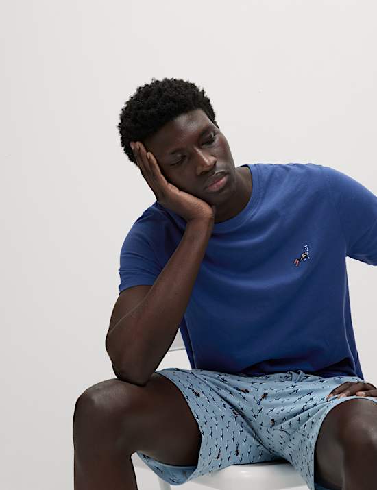 Pure Cotton Diver Print Pyjama Set