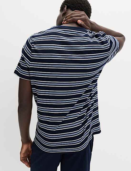 Pure Cotton Striped Pyjama Set