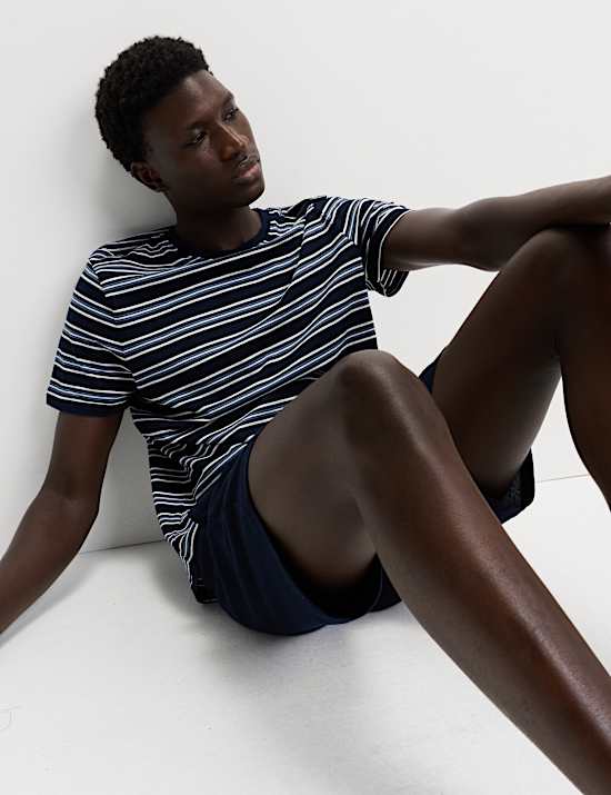 Pure Cotton Striped Pyjama Set