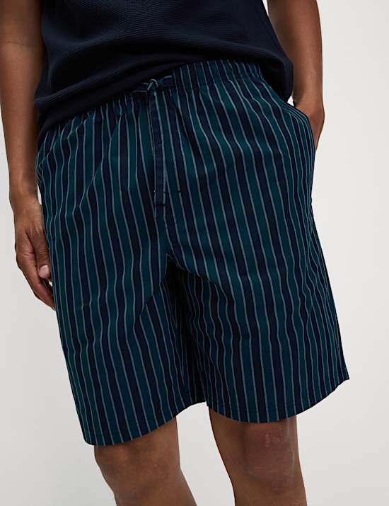 Pure Cotton Waffle Striped Pyjama Set