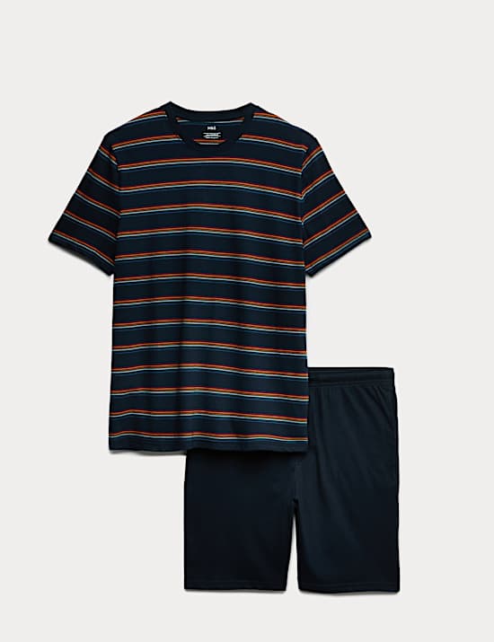 Pure Cotton Rainbow Stripe Pyjama Set