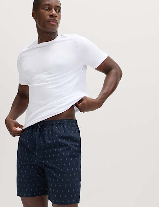 2 Pack Pure Cotton Pyjama Shorts