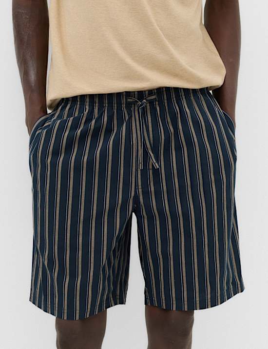 Pure Cotton Woven Striped Pyjama Set