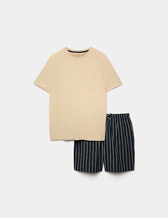 Pure Cotton Woven Striped Pyjama Set