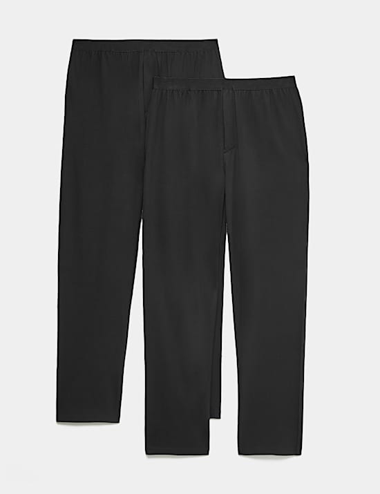 2 Pack Ultimate Cotton Rich Loungewear Bottoms