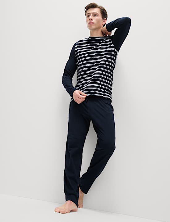 Pure Cotton Striped Pyjama Set