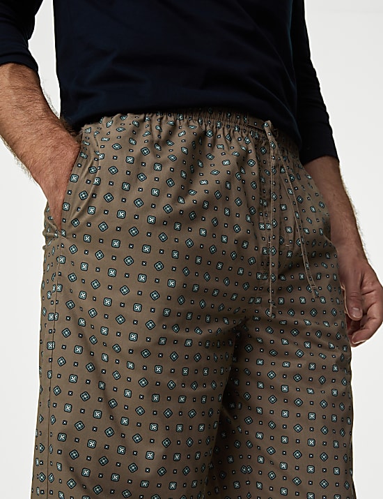 Ensemble pyjama 100 % coton à imprimé foulard fleuri