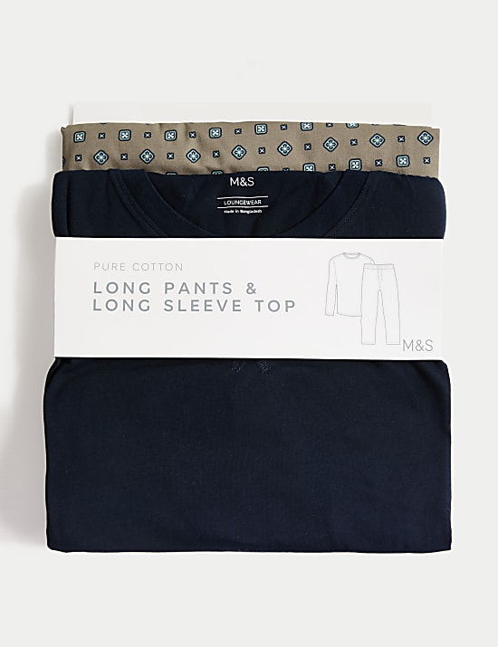 Ensemble pyjama 100 % coton à imprimé foulard fleuri