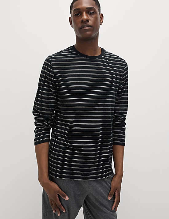 Pure Cotton Striped Pyjama Set