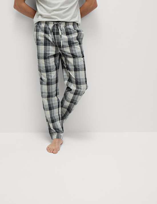 Pure Cotton Checked Pyjama Set