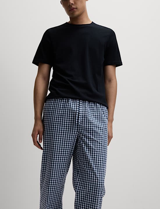 2pk Pure Cotton Pyjama Bottoms