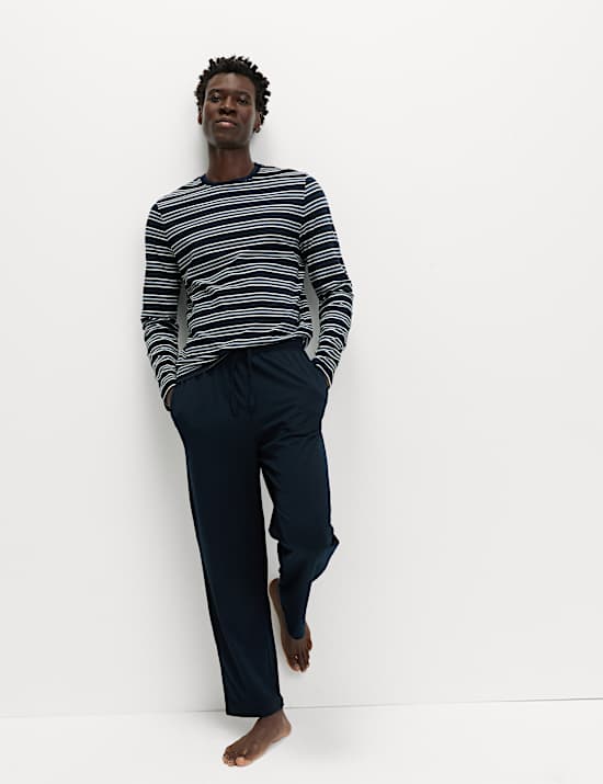 Pure Cotton Striped Pyjama Set