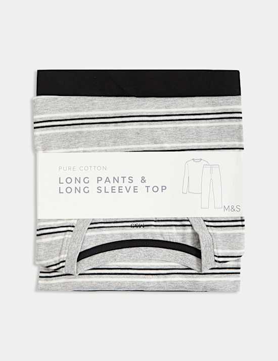 Pure Cotton Striped Pyjama Set